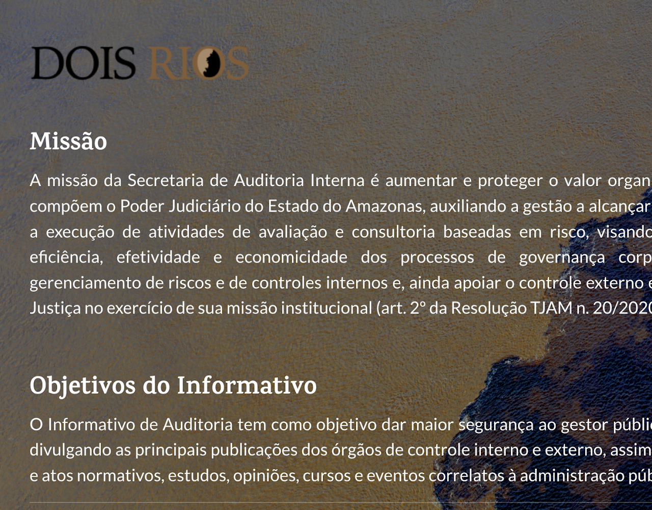 Imagem do Encontro das Águas dos Rios Negro e Solimões